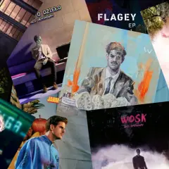 Kolaż okładek albumów Taco Hemingwaya: "Cafe Belga", "O dzieło", "Jarmark", "Wosk", "Szprycer", "Flagley EP".