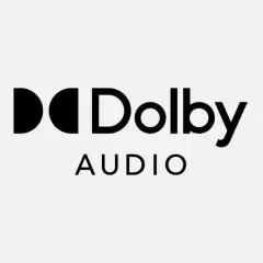 Logo Dolby Audio. Ciesz się kinową jakością dźwięku dzięki technologii Dolby Digital.