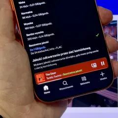 Ustawienia jakości dźwięku: bezstratna jakość FLAC do 1 GB/godz. dla najlepszych wrażeń słuchowych.