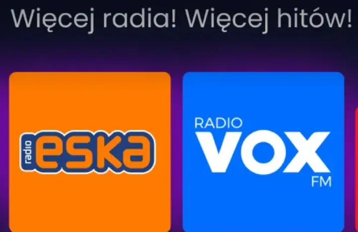 Logo Eska Rock, Eska, Radio VOX FM i Eska 2. Włącz ulubione rock radio i słuchaj hitów!