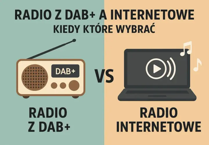 Porównanie radia z DAB+ i internetowego. Wybierz, które fale radiowe są dla Ciebie najlepsze.