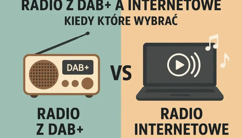 Porównanie radia z DAB+ i internetowego. Wybierz, które fale radiowe są dla Ciebie najlepsze.