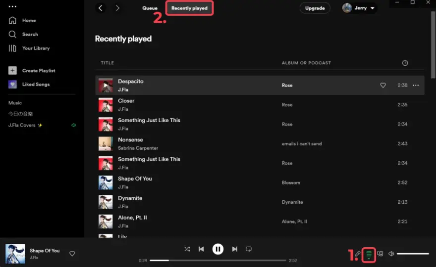 Historia odtwarzania Spotify - Jak znaleźć ostatnio słuchane utwory?