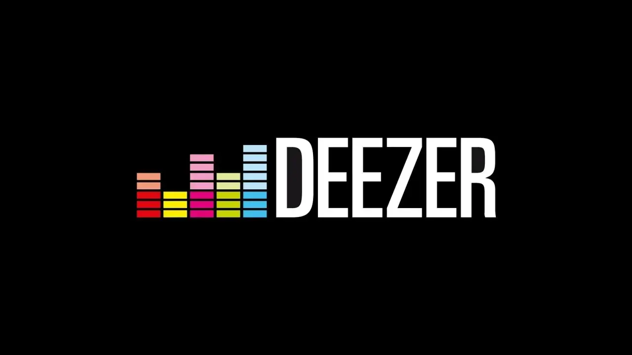 Kolorowy equalizer obok białego napisu DEEZER. To logo popularnej platformy muzycznej, która odpowiada na pytanie: deezer co to?
