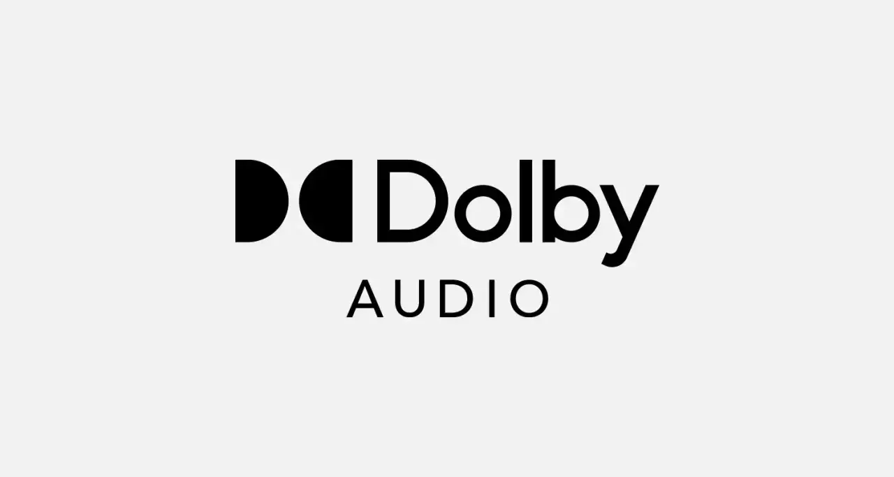 Logo Dolby Audio. Ciesz się kinową jakością dźwięku dzięki technologii Dolby Digital.