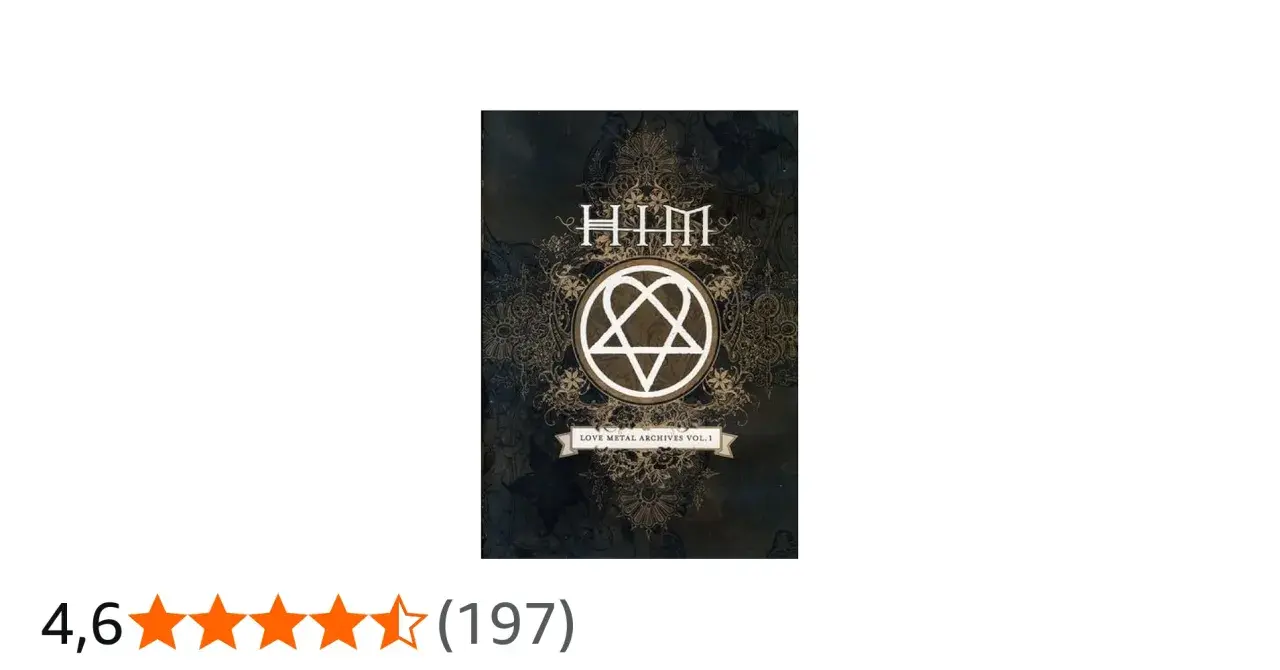 Okładka albumu "Love Metal Archives Vol. 1" zespołu HIM.