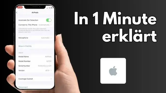 Interfejs aplikacji Znajdź z opcją Odtwórz dźwięk dla AirPods